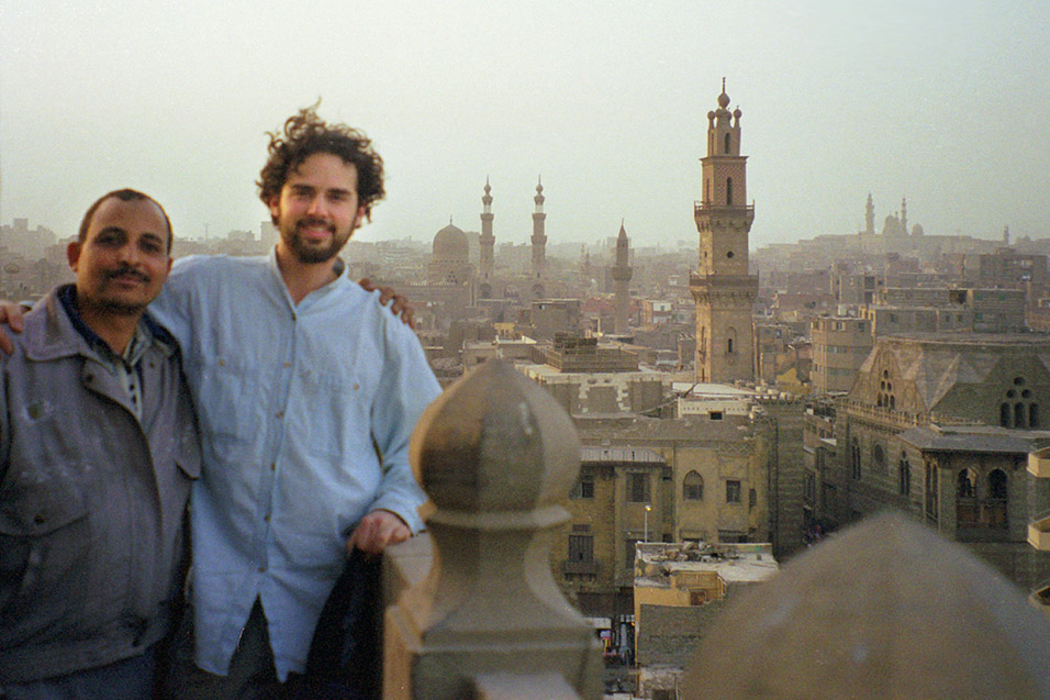 egypt/1998/cairo_minaret_mahmoud_guide_brian