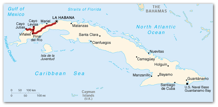 Biran Cuba Map